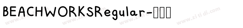 BEACHWORKSRegular字体转换