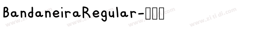 BandaneiraRegular字体转换
