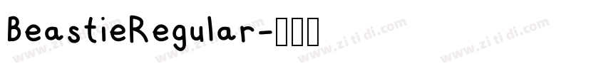 BeastieRegular字体转换