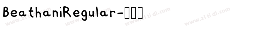 BeathaniRegular字体转换
