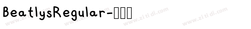 BeatlysRegular字体转换 BeatlysRegular字体转换