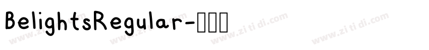 BelightsRegular字体转换