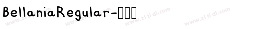 BellaniaRegular字体转换 BellaniaRegular字体转换
