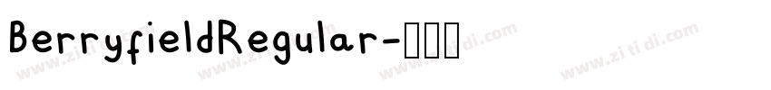 BerryfieldRegular字体转换