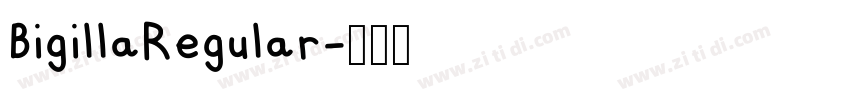 BigillaRegular字体转换