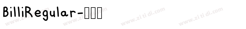 BilliRegular字体转换