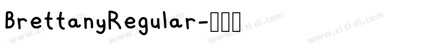 BrettanyRegular字体转换