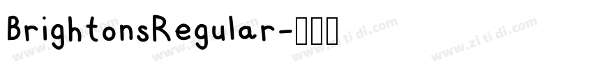 BrightonsRegular字体转换