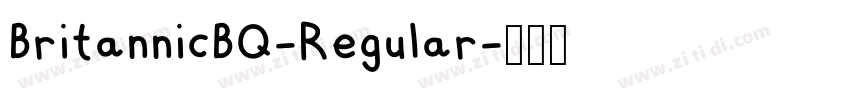 BritannicBQ-Regular字体转换