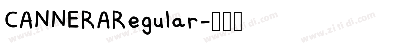 CANNERARegular字体转换
