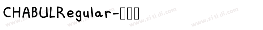 CHABULRegular字体转换