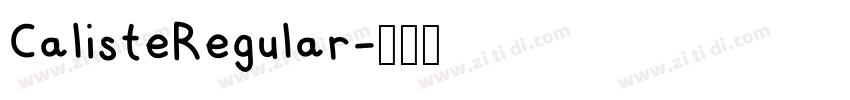 CalisteRegular字体转换