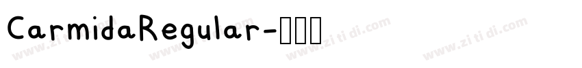CarmidaRegular字体转换