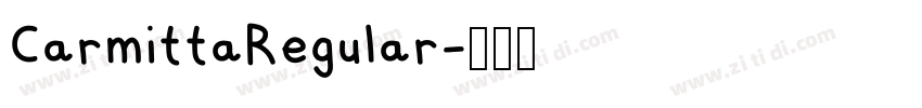 CarmittaRegular字体转换