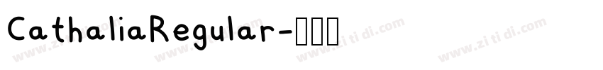 CathaliaRegular字体转换