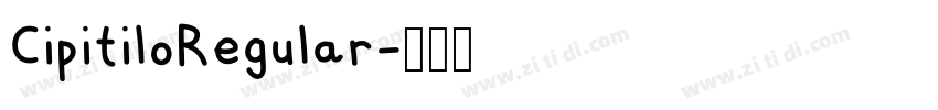 CipitiloRegular字体转换