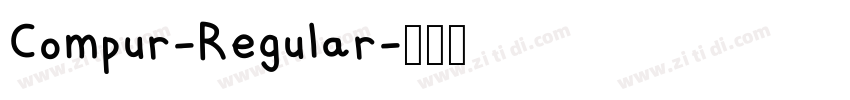 Compur-Regular字体转换