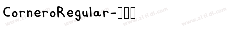 CorneroRegular字体转换