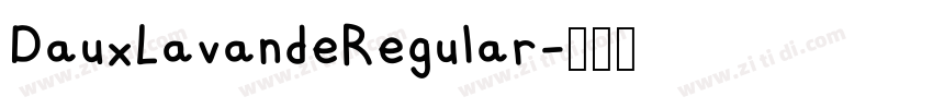 DauxLavandeRegular字体转换