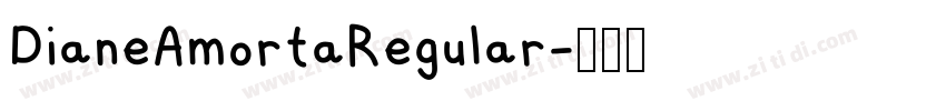 DianeAmortaRegular字体转换 DianeAmortaRegular字体转换