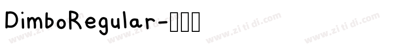 DimboRegular字体转换