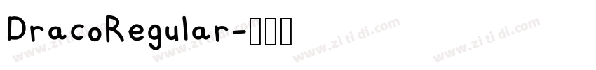 DracoRegular字体转换