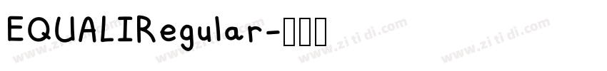 EQUALIRegular字体转换
