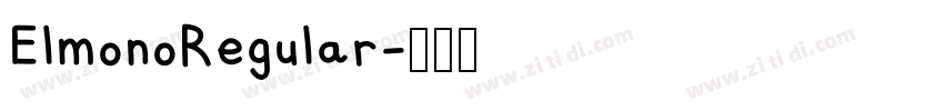 ElmonoRegular字体转换 ElmonoRegular字体转换
