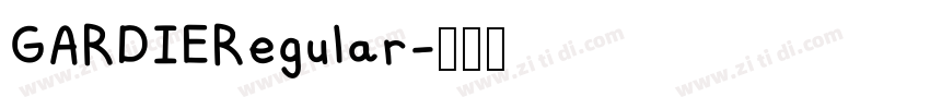 GARDIERegular字体转换
