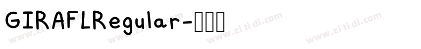 GIRAFLRegular字体转换