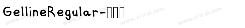 GellineRegular字体转换