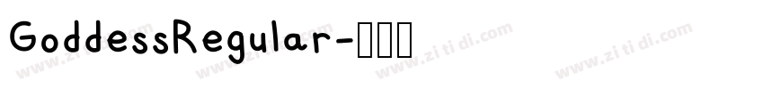 GoddessRegular字体转换