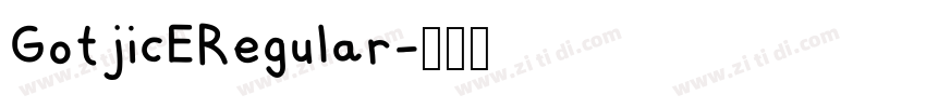 GotjicERegular字体转换