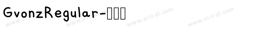 GvonzRegular字体转换