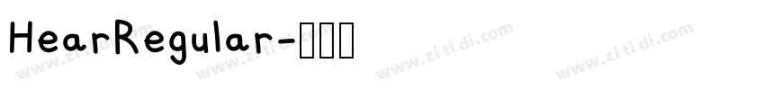 HearRegular字体转换 HearRegular字体转换