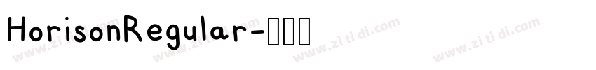 HorisonRegular字体转换