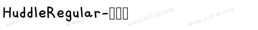 HuddleRegular字体转换