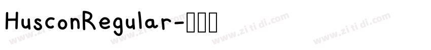 HusconRegular字体转换