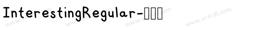 InterestingRegular字体转换