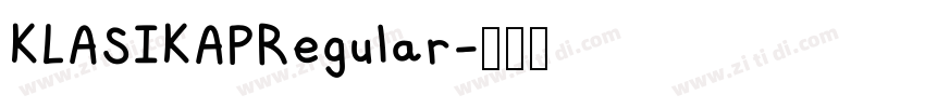 KLASIKAPRegular字体转换