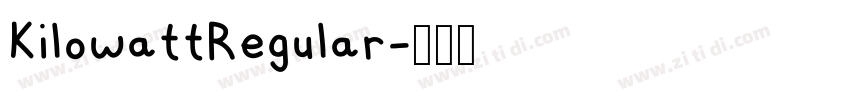 KilowattRegular字体转换