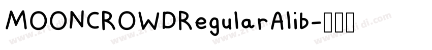 MOONCROWDRegularAlib字体转换 MOONCROWDRegularAlib字体转换