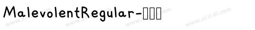 MalevolentRegular字体转换