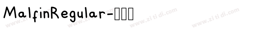MalfinRegular字体转换