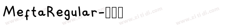 MeftaRegular字体转换