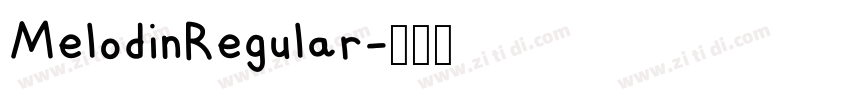 MelodinRegular字体转换
