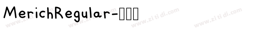 MerichRegular字体转换