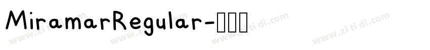 MiramarRegular字体转换