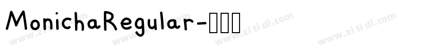 MonichaRegular字体转换