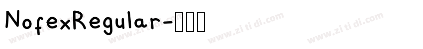 NofexRegular字体转换